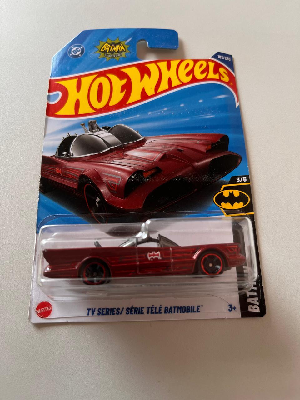 Hot Wheels TV Series Batmobile – 1:64 Scale Die-Cast Batman Car