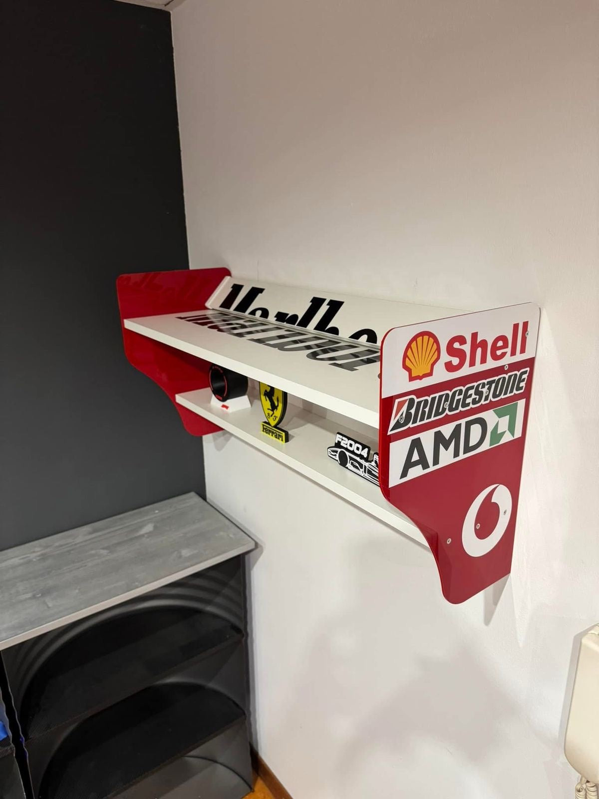 Ferrari Inspired Formula 1 Spoiler Shelf 40cm Wide