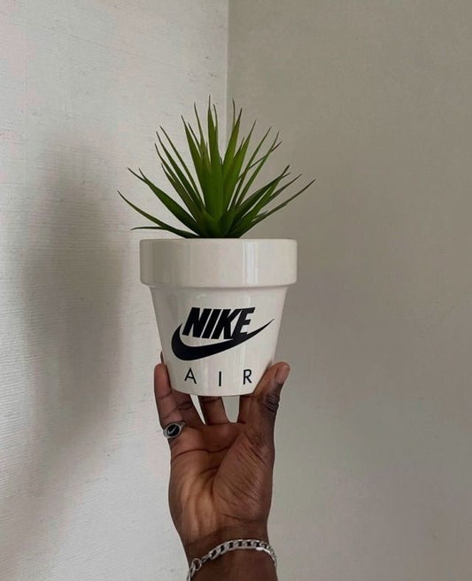 Nike Air-themed designer plant pot