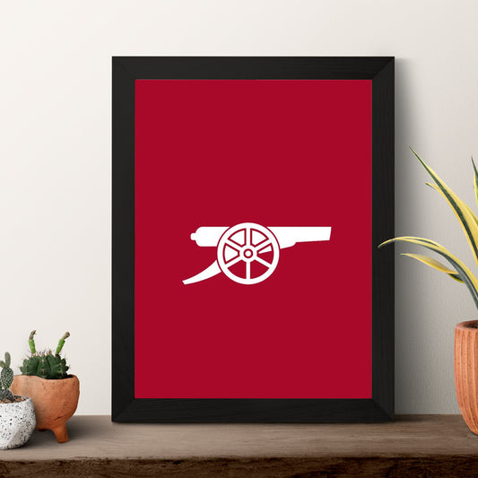 Arsenal FC Cannon Logo Wall Art Frame – Gunners Pride