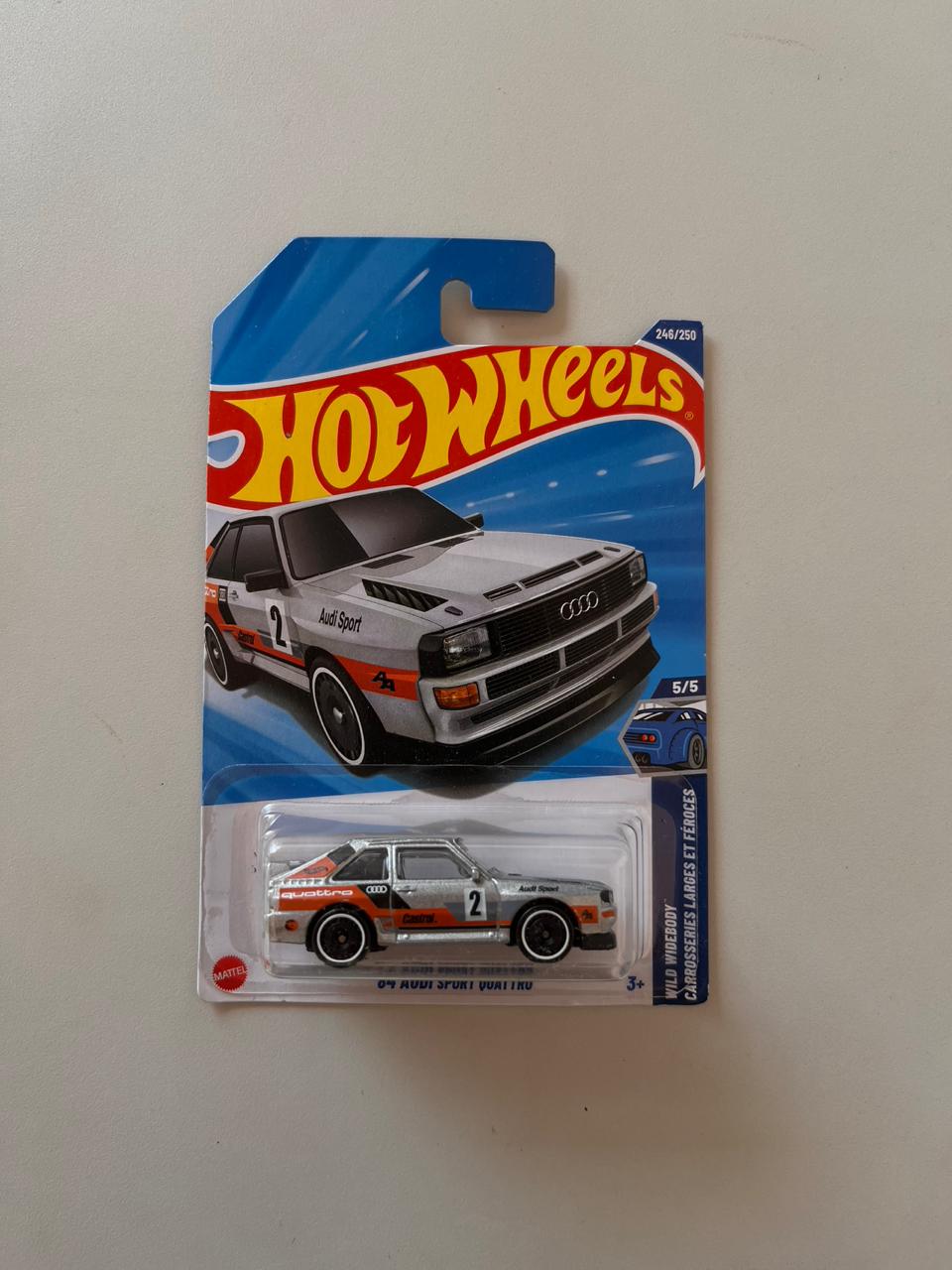 Hot Wheels ’84 Audi Sport Quattro – 1:64 Scale Die-Cast Rally Icon