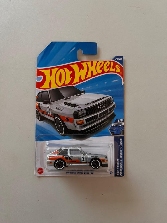 Hot Wheels ’84 Audi Sport Quattro – 1:64 Scale Die-Cast Rally Icon