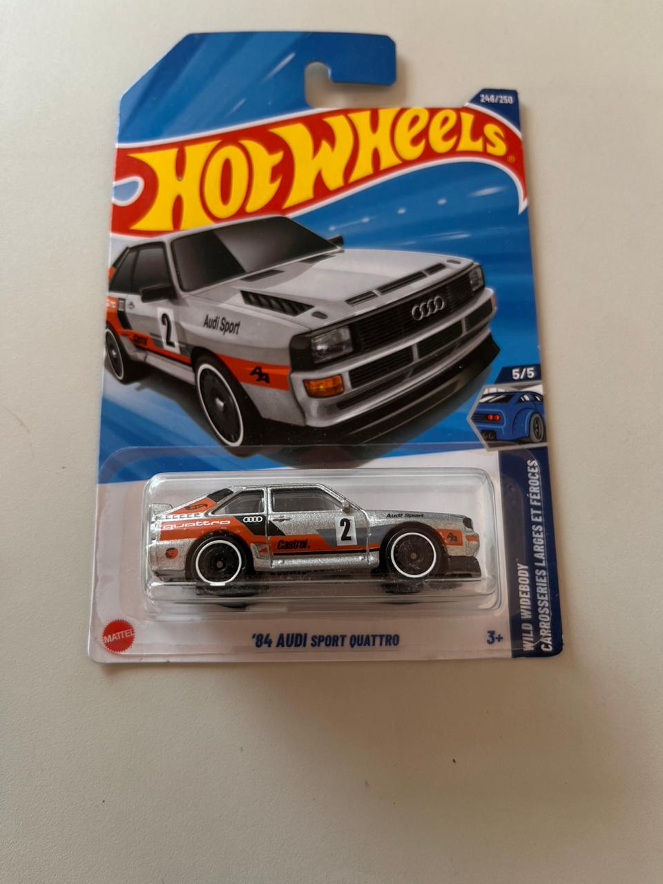 Hot Wheels ’84 Audi Sport Quattro – 1:64 Scale Die-Cast Rally Icon