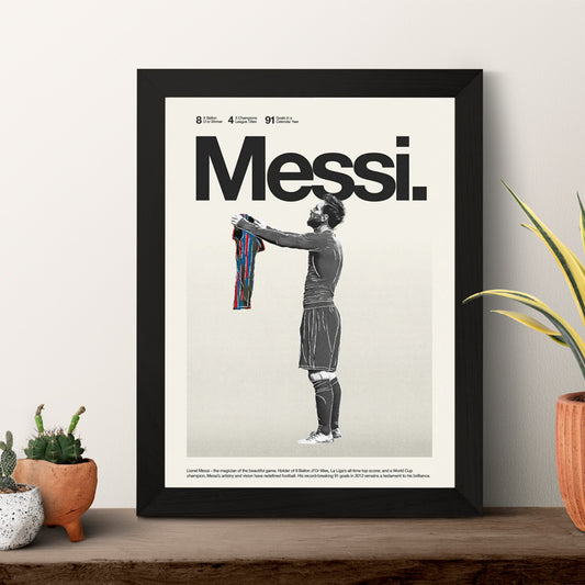 Messi Iconic Football Wall Art Frame