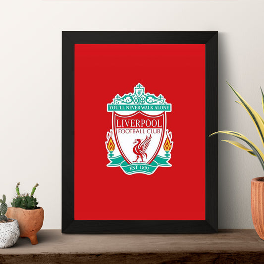 Liverpool FC Logo Wall Art Frame – You’ll Never Walk Alone